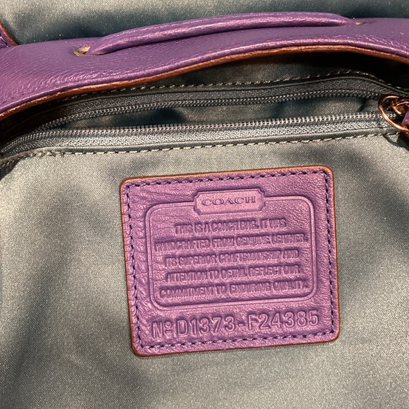 Coach F24385 French Blue Park Leather Backpack - Picture 10 of 17